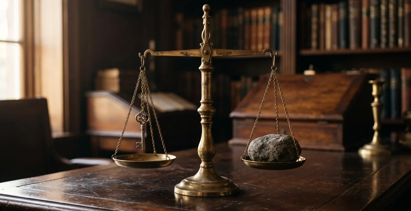 Balance symbolisant l'équilibre entre l'actif et les dettes reçus lors d'un héritage